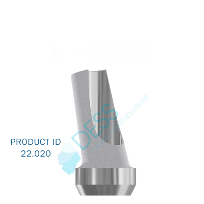 Angled Abutment 15° (on implant) compatible with Biohorizons® External