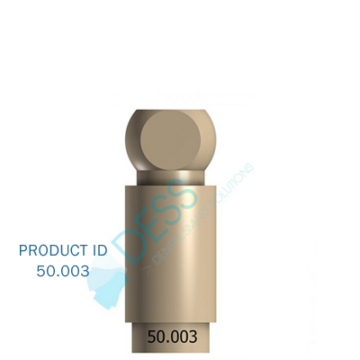 Desktop Scan Abutment, on implant, compatible with Nobel® Branemark